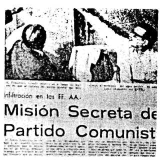 El Mercurio, March 1, 1972: Another example of Salvador Allende placed next to a story about a Soviet nuclear submarine base story about a "secret mission of the Communist Party."