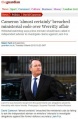 Cameron almost certainly breached ministerial code over Werritty affair Guardian 6 March 2012.JPG