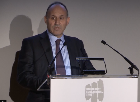Paul Simon Phillips speaking as Chair of the Holocaust Educational Trust from a video on Vimeo uploaded on Friday, October 25, 2019 at 11:31 AM EST