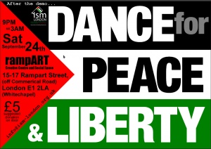 Flyer for Dance for Peace and Liberation[4]