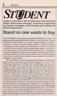 The Student, editorial, 18 April 1996